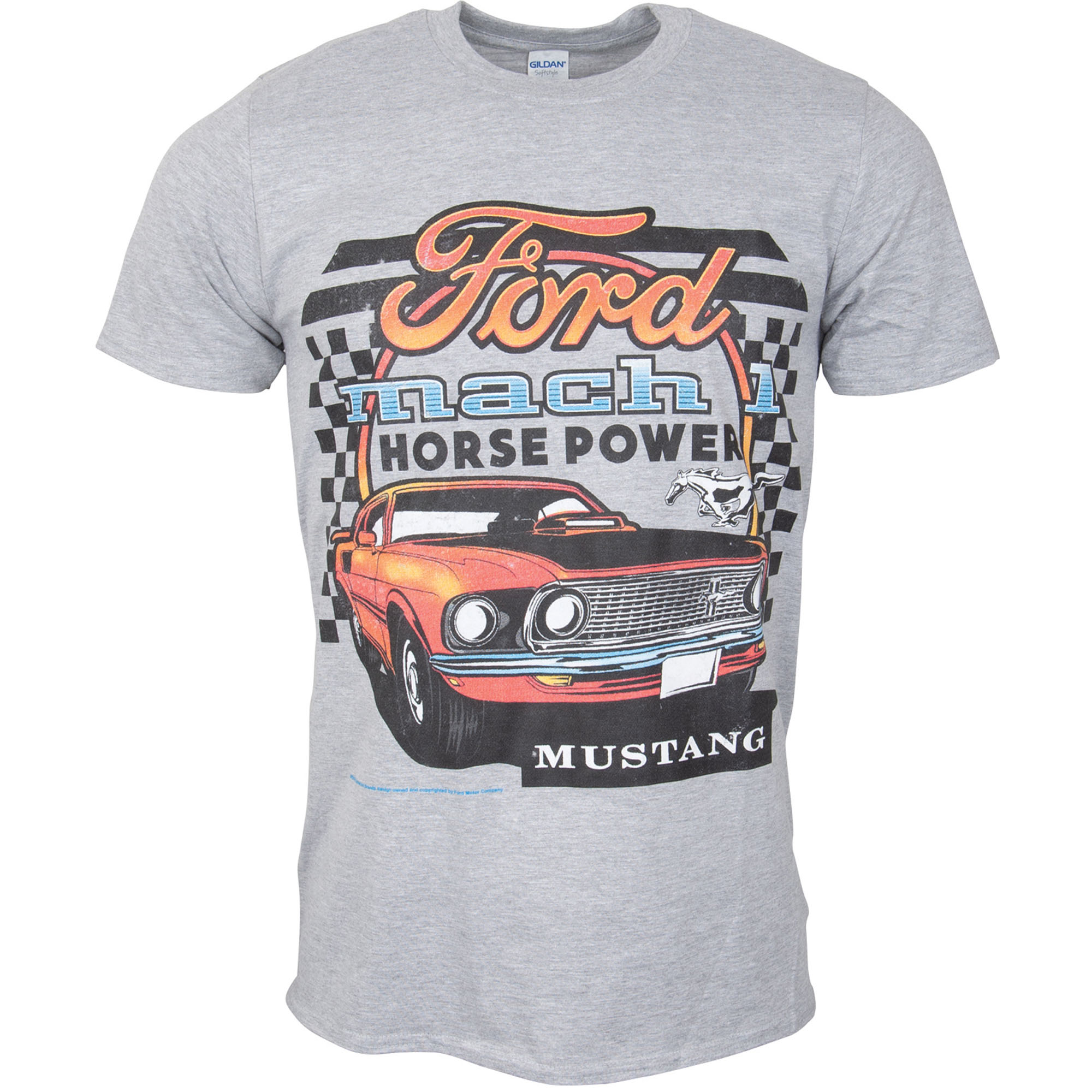 Ford Mustang t-shirt "Mach 1" - grey 