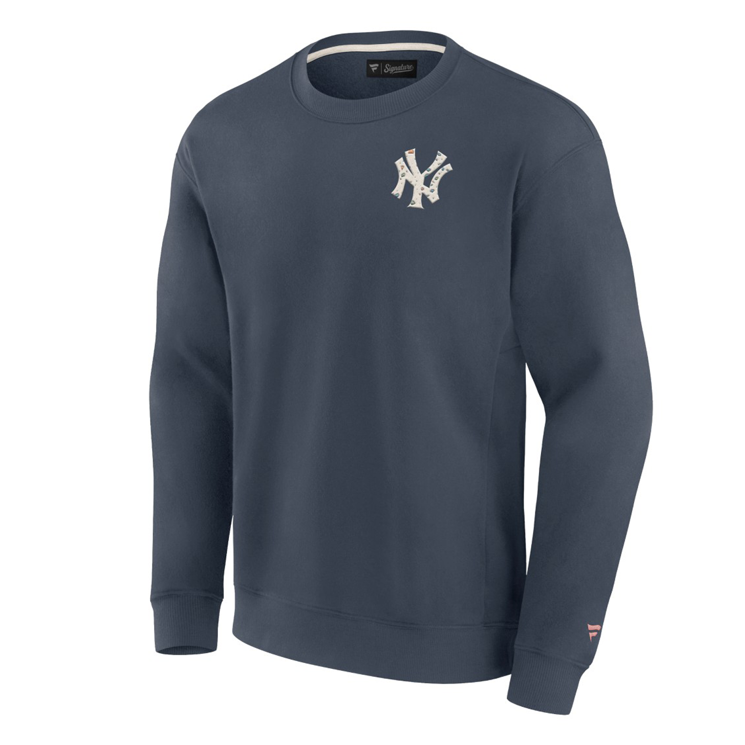 New York Yankees Sweatshirt mit Terrazzo Fleece Team Logo - navyblau