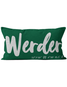 SV Werder Bremen - Kissen "Werder" - grün