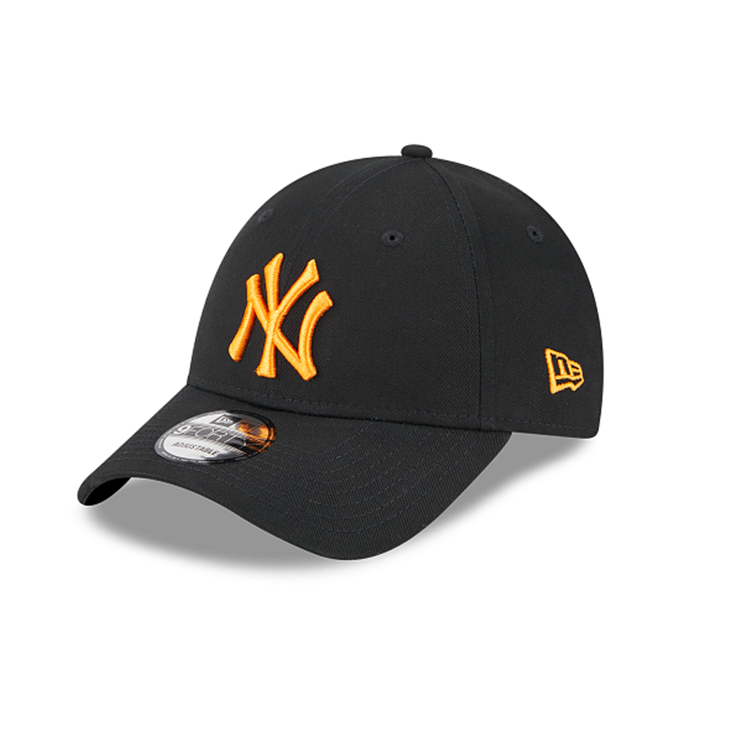 New York Yankees Cap New Era Teamlogo Black Orange 9Forty